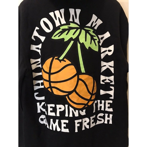 NEW CHINATOWN MARKET Hoodie, LARGE, Keeping the Game Fresh - Picture 9 of 16